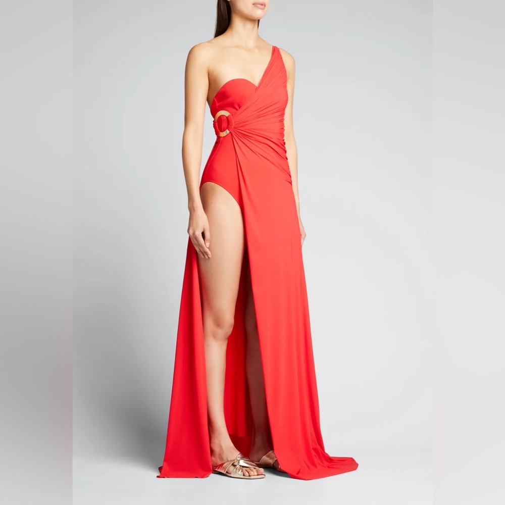 **NWT Chiara Boni Le Petite Robe Karlette One Shoulder Maxo Dress***